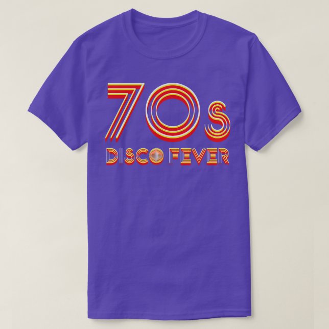 T-shirt les années 70 Fièvre Disco (Design devant)