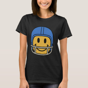 T-shirt les années 70 Football Smile Jaune Face Souriant J