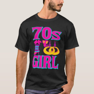 T-shirt les années 70 Musique Costume Classique Fille Née 