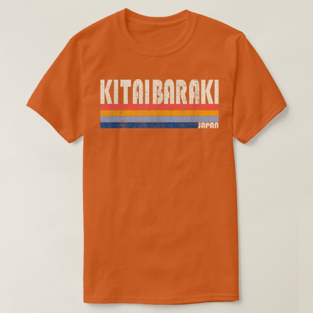 T-shirt Les années 70 rétro 80s Style Kitaibaraki, Japon (Design devant)