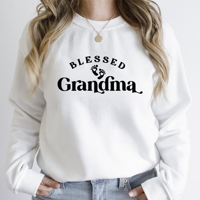 T-shirt les années 70 Retro Bienheureuse Grandma grossesse (70s Retro Blessed Grandma pregnancy announcement T-Shirt)