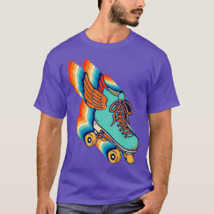 T-shirt les années 70 Roller Skis Disco Retro Vintage