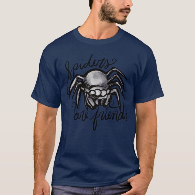 T-shirt Les araignées sont des amis vintages (Devant)