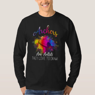 T-shirt Les Archers Sont Des Artistes Qu'Ils Aiment Dessin