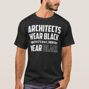T-SHIRT LES ARCHITECTES PORTENT DU NOIR