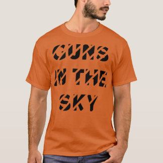 T-shirt Les armes dans le ciel noir