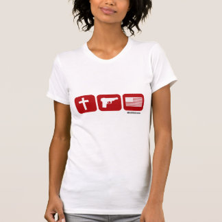 T-shirt Les armes de Dieu et la liberté - Humour des vêtem
