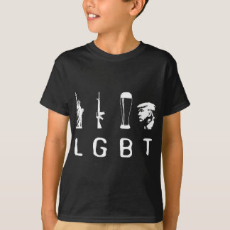 T-shirt Les armes de la liberté Bière Trump Gif LGBT