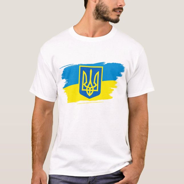 T-shirt Les armoiries de l'Ukraine (Devant)