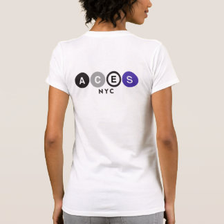 T-shirt Les as NYC soutiennent l'avant de Scape de ville