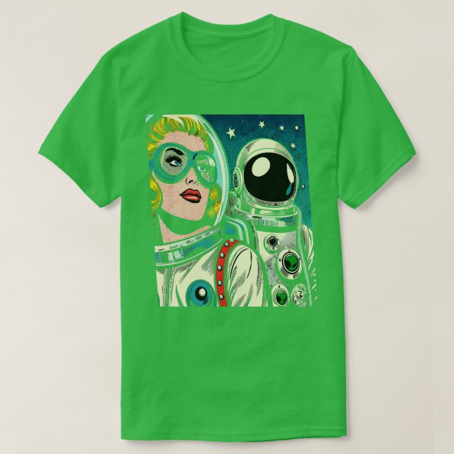 T-shirt Les astronautes de l'art dans l'espace (Design devant)