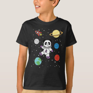 T-shirt Les astronautes Pandas Planète Espace Terre