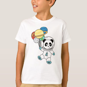 T-shirt Les astronautes Pandas Planète Espace Terre
