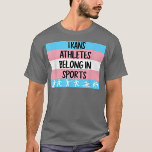 T-shirt Les Athlètes Trans Appartiennent Au Sport Transgen