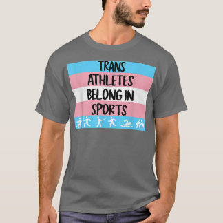 T-shirt Les Athlètes Trans Appartiennent Au Sport Transgen