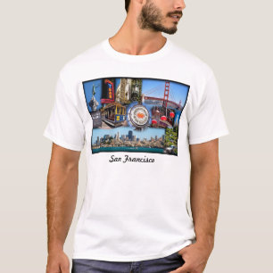 T-shirt Les Attractions Iconiques De San Francisco
