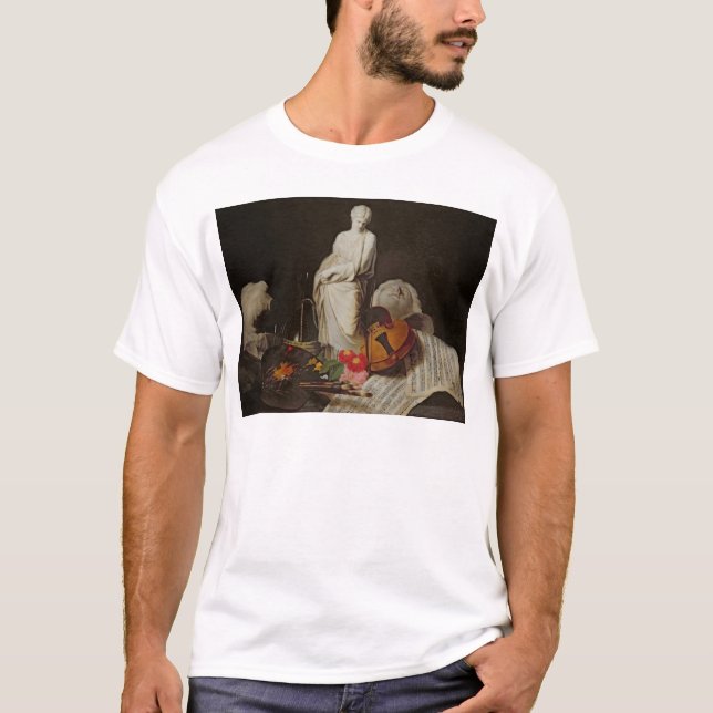 T-shirt Les attributs des arts (Devant)