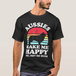 T-shirt Les Australiens Me Rendent Heureux Berger Australi