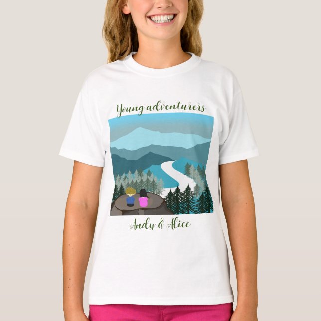 T-shirt Les aventuriers aiment la nature (Devant)