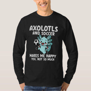 T-shirt Les axolotls et le football me rendent heureux, vo
