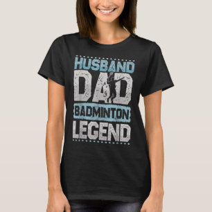 T-shirt Les Badminton Legends Retro Shuttle Hommes de Badm
