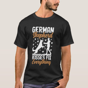 T-shirt Les baisers de Berger Allemand règlent tout