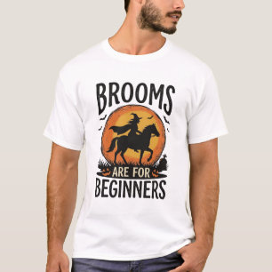 T-shirt Les balais sont pour les sorcières débutantes Hall