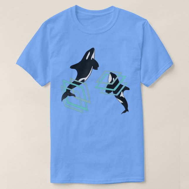 T-shirt Les baleines (Design devant)