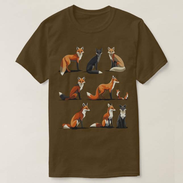 T-shirt Les baleines de Fox urbain de la ville (Design devant)