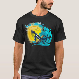 T-shirt Les baleines heureuses