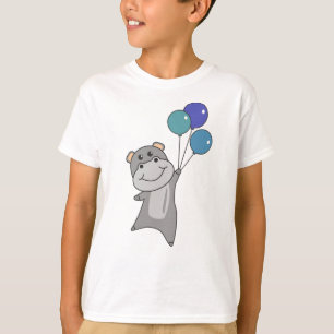 T-shirt Les Ballons De Ladybug Flies De Mignons Animaux Po