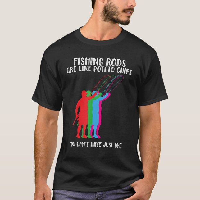 T-shirt Les Bandes De Pêche Sont Comme Les Chips De Pomme  (Devant)