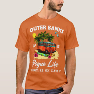 T-shirt Les Banques Extérieures Pogue Life Paradise On Ear