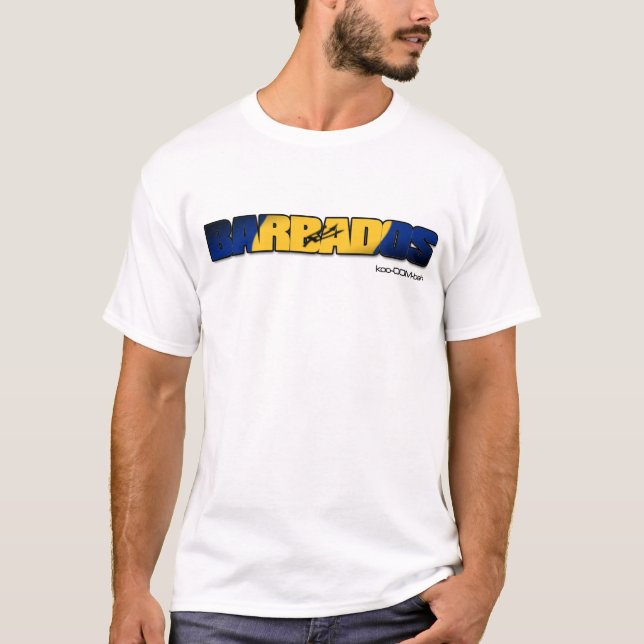 T-SHIRT LES BARBADE M01 (Devant)