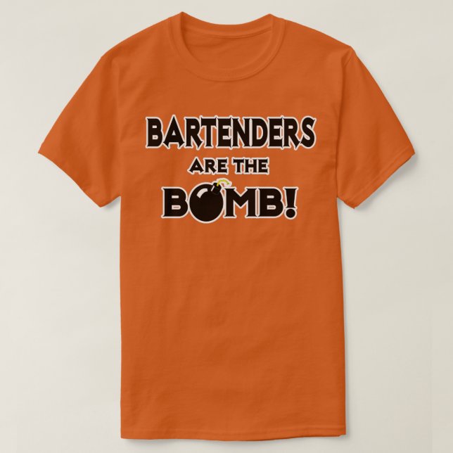 T-shirt Les Barmans Sont La Bombe (Design devant)