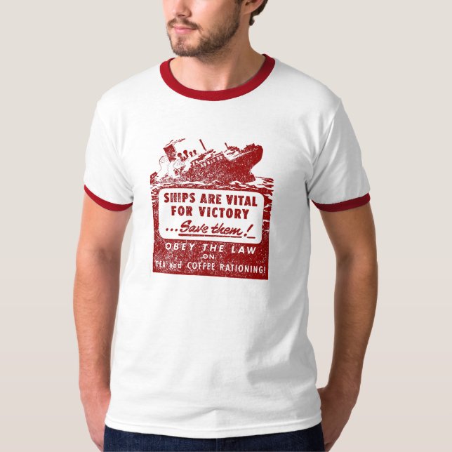 T-shirt Les bateaux de 2ÈME GUERRE MONDIALE sont (Devant)