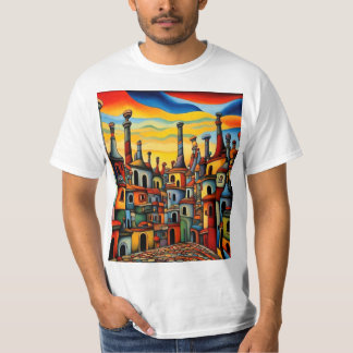 T-shirt Les bâtiments surpris