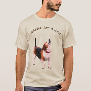 T-shirt Les Beagles sont des chiens mignons à hurler