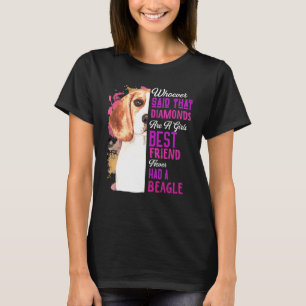 T-shirt Les beagles Sont Une Fille Meilleur Ami Chien Mama