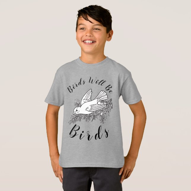 T-shirt Les Beaux Oiseaux Seront Les Oiseaux (Devant entier)