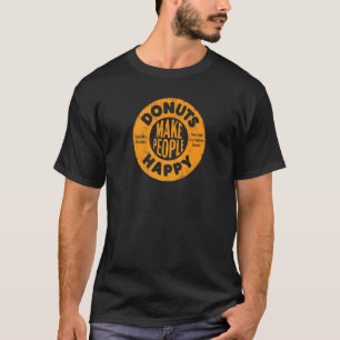 T-shirt Les beignets Rendent Les Gens Heureux Graphi Distr