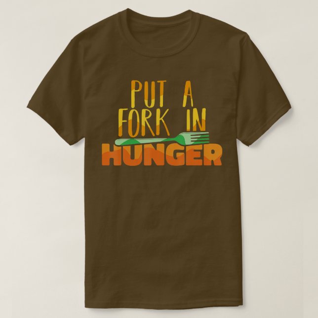 T-shirt Les bénévoles de la Banque alimentaire mettent une (Design devant)