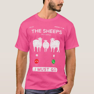 T-shirt Les Bergers Appelent Que Je Dois Aller L'Agriculte