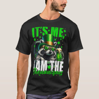 T-shirt Les bêtises, drôle de raton laveur St Patrick's Da