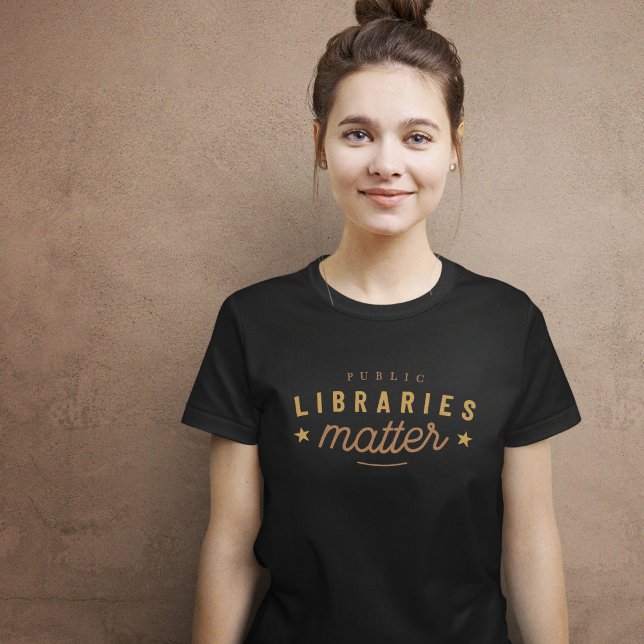 T-shirt Les bibliothèques ont une importance Vintage (Libraries Matter Vintage T-shirt)