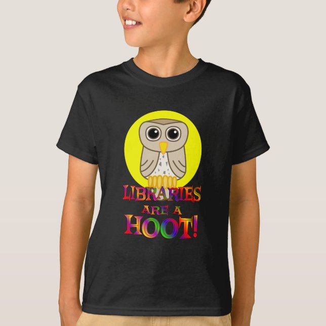 T-shirt Les bibliothèques sont une huée (Devant)