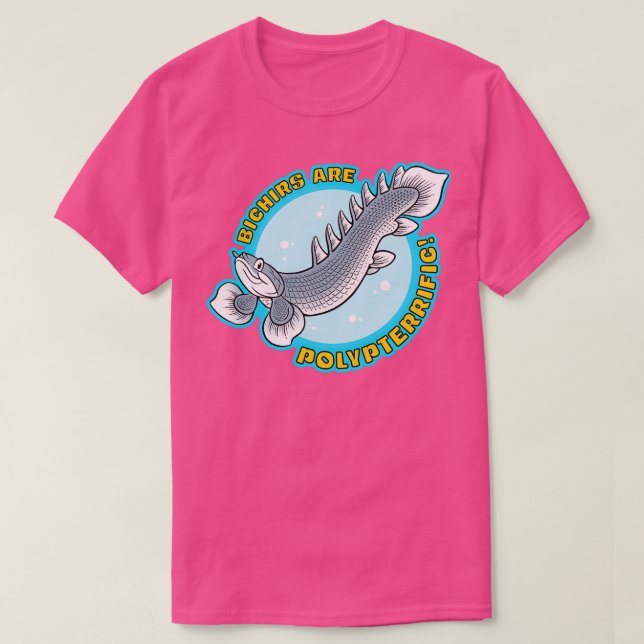 T-shirt Les bichirs sont polycentriques (Design devant)