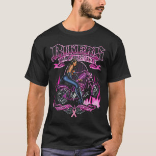 T-shirt Les Bikers Contre Le Cancer Du Sein Luttent Pour U