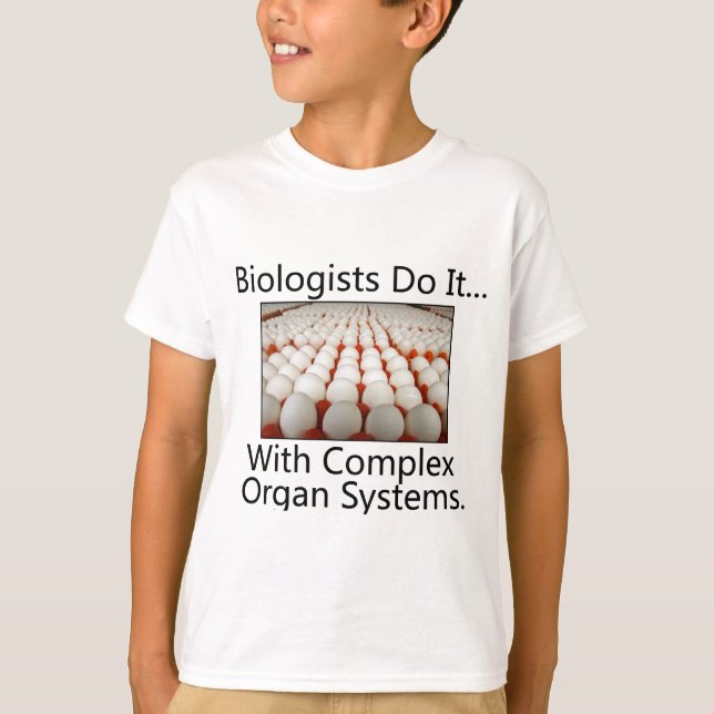 T-shirt Les biologistes le font... avec des systèmes d'org (Devant)