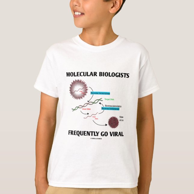 T-shirt Les biologistes moléculaires vont fréquemment (Devant)